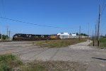 NS's 121 begins to pull southward after getting a signal through Milwaukee Junction